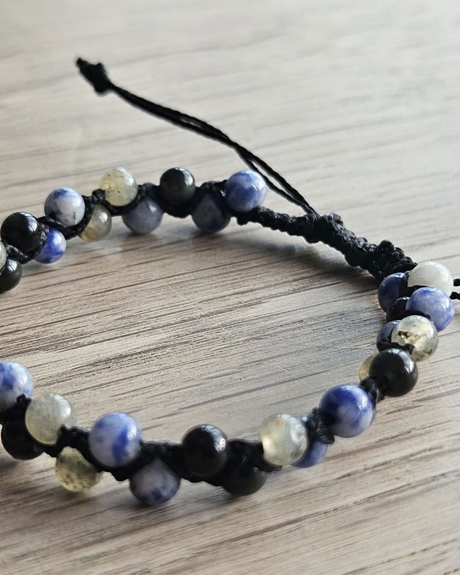 Inner Voice — Quartz bleu, obsidienne et labradorite — ecouter sa verite et l'exprimer