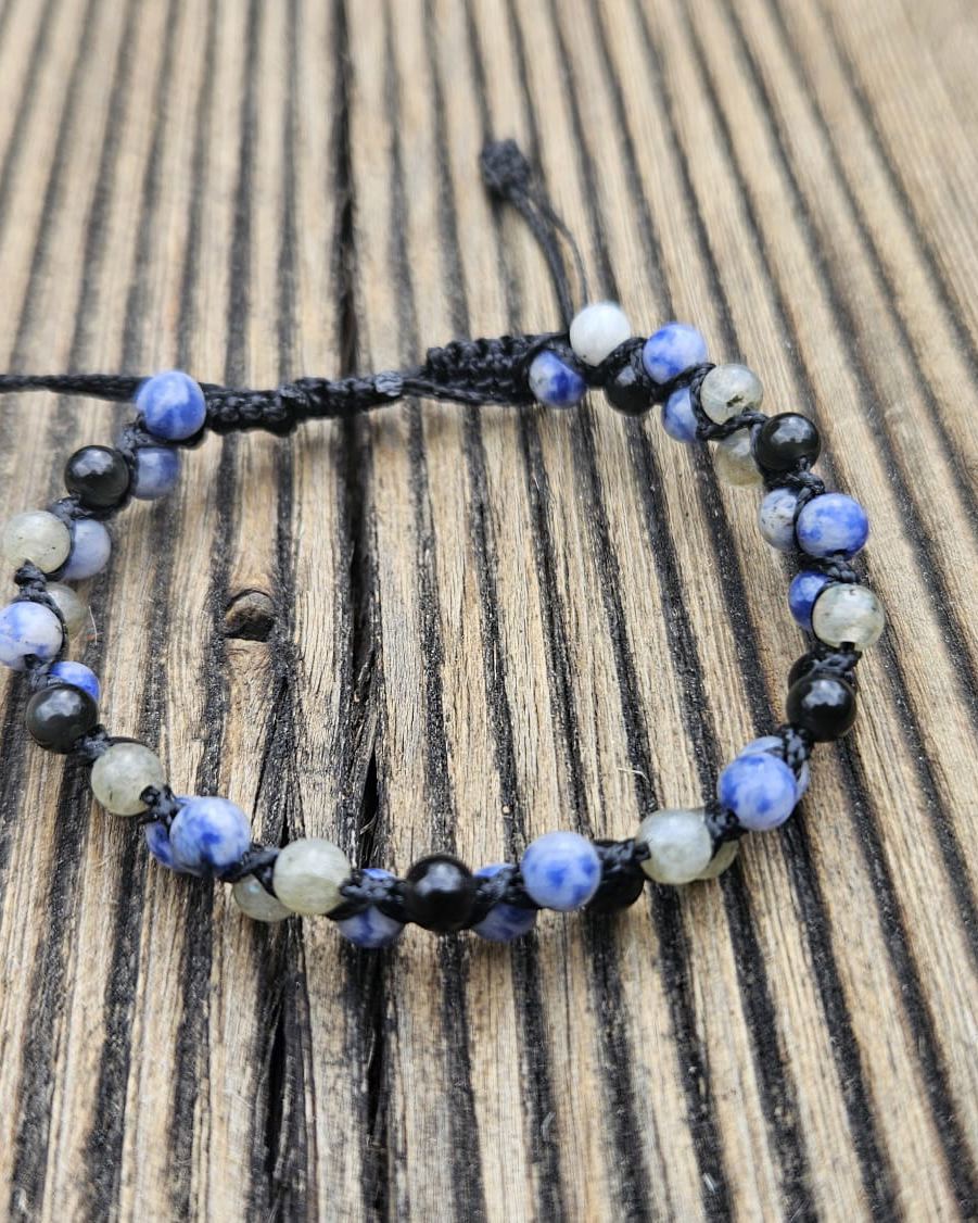 Inner Voice — Quartz bleu, obsidienne et labradorite — ecouter sa verite et l'exprimer